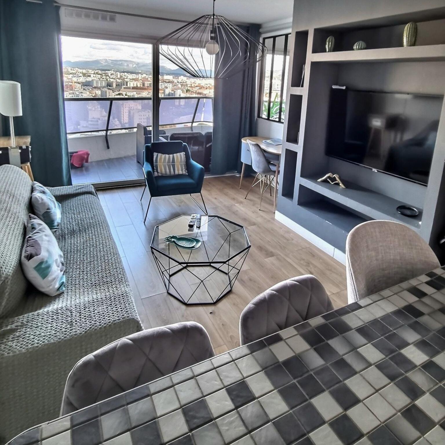 Appartement T2 Prado Chanot Plage Marseille Bagian luar foto
